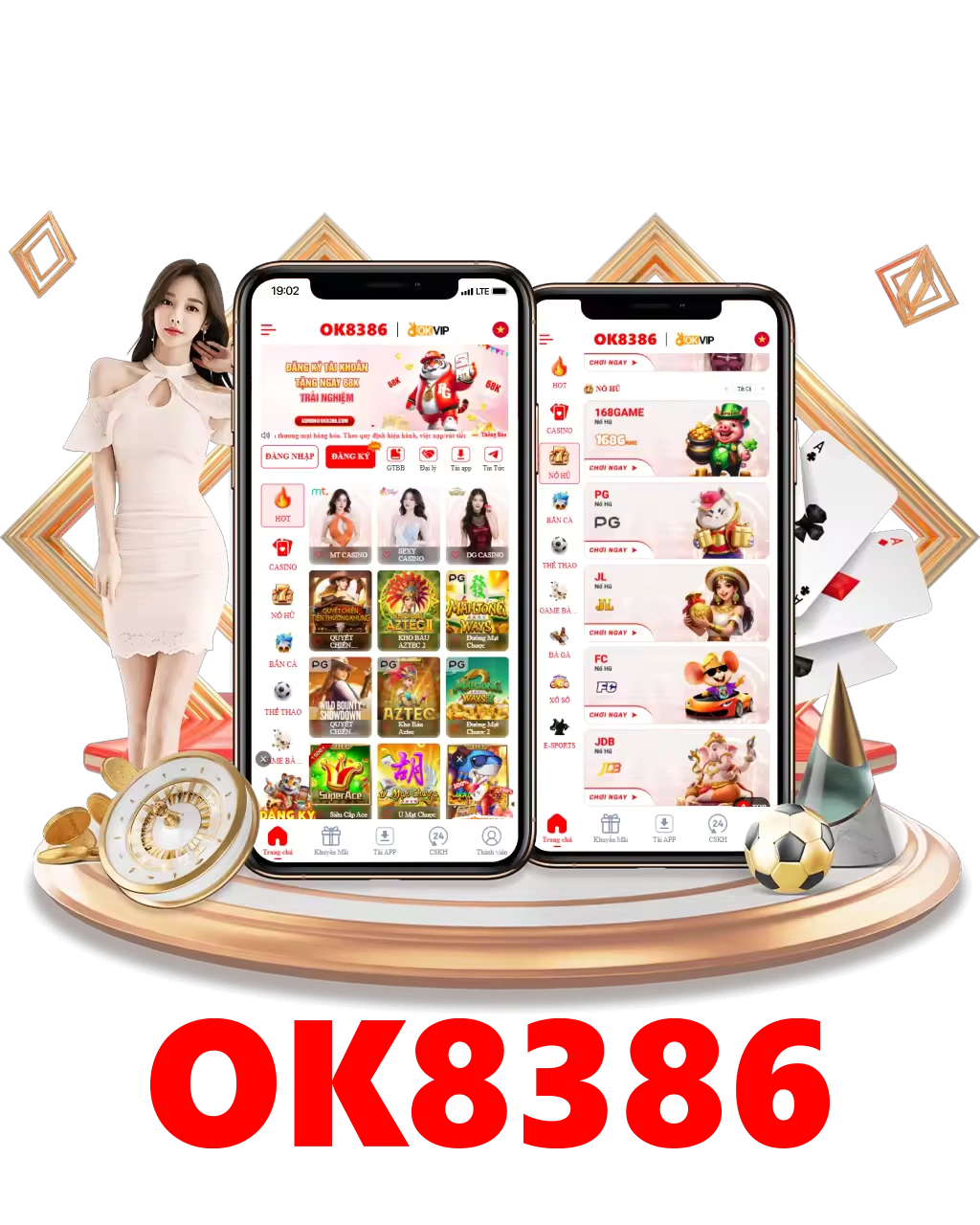 Ứng dụng OK8386 trên điện thoại